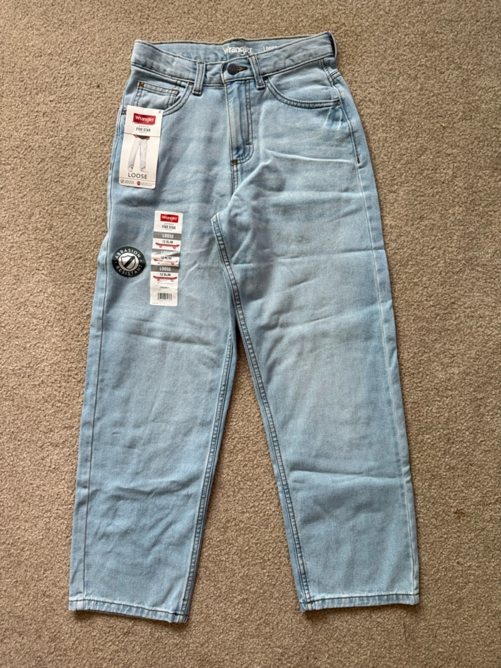 Wrangler Boys Light Blue Loose Fit Jeans